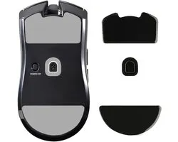 kwmobile muis voeten sticker geschikt voor Razer Viper V3 Pro - Computermuis glijder - Stickers in zwart