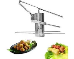 Gehaktbalmaker Machine - Kroketten Vormer - Professioneel Vlees Bereiden - Duurzaam Roestvrij Staal - 22mm Opening