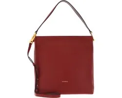 COCCINELLE Cuir Sac à main Sac à épaule Liya Handbag Acero / Carruba Rouge foncé