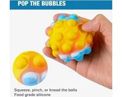 Pop-it Ball - Pop it - Fidget - 3D Push Bubble Ball - tie dye - Popits - Connu de TikTok - Stressball - Sinterklaas - Cadeau Sinterklaas - Cadeau chaussures - Cadeau de Noël