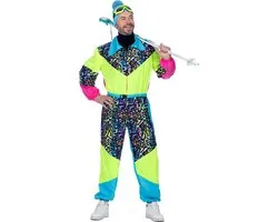 Combinaison de ski années 80 Neon Men Rick - Taille XXXL