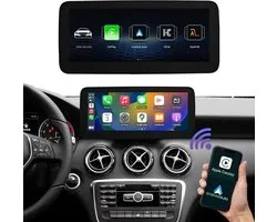 Autoradio tactile CarPlay sans fil 10.25 pouces Android Auto pour Mercedes Benz A/CLA/GLA Class (2013-2015) avec système NTG4.5/4.7