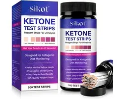 Ketonen Meter (200 Strips) – Keto Test - Ketose – Ketosticks - Afvallen