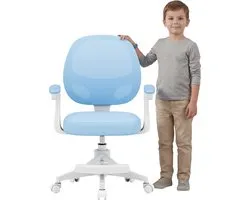 Mark Adler Junior 3.1 Kinderbureaustoel – Chaise de Bureau Ergonomique pour Enfants - Réglable & Confortable - Bleu