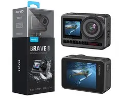 AKASO Brave 8 - Action Camera - 4K 60 FPS - Étanche 60 M - Double écran tactile