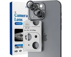 iTech Protection de caméra – Protecteur d'objectif de caméra, écran de couverture d'objectif de caméra adapté à l' iPhone 15/15 Plus, Shield de caméra