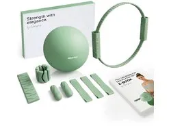 NEOLYMP Pilates Home Studio Set met bal, ring en gewichten voor thuis gebruik.