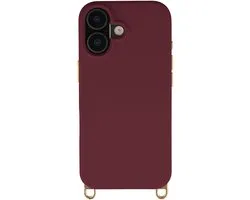 Coque Selencia - Compatible avec iPhone 17 - Coque arrière Rivièra compatible MagSafe avec crochets amovibles - Bold Burgundy