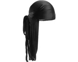 Durag - Velvet - Waves - Hoofddeksel - Haardeksel- Universeel - Zwart