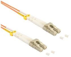 LC Duplex Optical Fiber Patch kabel - Multi Mode OM2 - oranje / LSZH - 3 meter