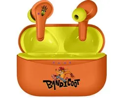 Crash Bandicoot - Écouteurs TWS - étui de chargement - commande tactile - embouts supplémentaires