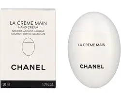 CHANEL La Crème Main, Crème, Vrouwen, Universele huid, Hydraterend, Voedend, Repareren, Verzachtend, 50 ml, AQUA (WATER) | GLYCERIN | UNDECANE | CETEARYL ALCOHOL | JOJOBA ESTERS | CETYL ALCOHOL | PENTYLENE...