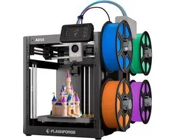 Printer 3D Flashforge Adventurer 5X Multi haute vitesse avec écran tactile - Système de filament intelligent - 4 Molinets - 600 mm/s - CoreXY - 220 × 220 × 220 mm - Wi-Fi