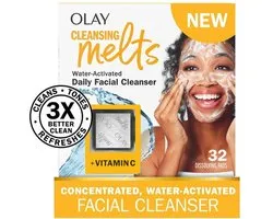Olay - Vitamin C Cleansing Melts Facial Cleanser, Foaming Face Wash