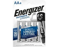 Energizer Ultimate Lithium Mignon - AA LR 6 - 1,5V - 1x4 stuks
