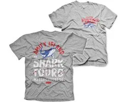 Jaws Heren Tshirt -M- Amity Island Shark Tours Grijs