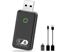 Draadloze CarPlay-adapter - Android Auto-dongle - Auto-entertainment - Snelle stabiele verbinding - Mini-formaat - Compact