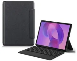 Étui-clavier 2-en-1 avec pavé tactile compatible avec Lenovo Idea Tab Pro 2025 12,7 pouces (2025) - Noir