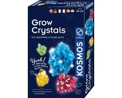 KOSMOS Grow Crystals - Experimenteerset - Kweek Je Eigen Gekleurde Kristallen - Inclusief Schatkist om Je Kristallen te Bewaren - Leer Scheikunde en Kristalgroei - STEM Speelgoed - Vanaf 10 Jaar