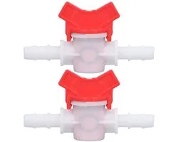 Store_7 - Prikkeldraad Kogelkraan - Flow Regulator - Eenvoudige bediening - 10MM flow regulator - Voor druppelirrigatie - Set van 2 stuks