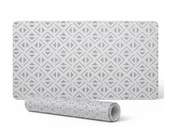 Beschermende vinyl werkmat met geometrisch patroon, 90x45 cm
