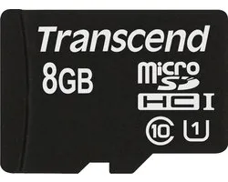 Transcend 8GB microSDHC Class 10 UHS-I 8 Go MLC Classe 10