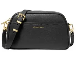 Michael Kors Jet Set crossbodytas, leer, zwart