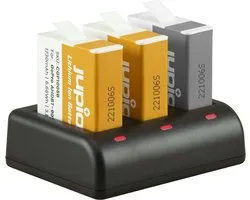 Jupio Value Pack: 2x Enduro Battery GoPro HERO 9 | HERO 10 | HERO 11 - SPBL1B/AHDBT-901 1730mAh + Compact USB Triple Charger
