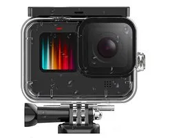 MOJOGEAR Waterdichte behuizing voor GoPro Hero 9,10,11,12 action cam - Waterproof tot 50 meter - Beschermende case transparant - GoPro onderwater