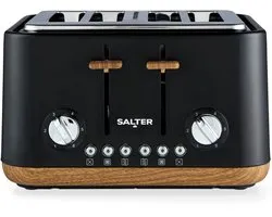 Salter Toronto Broodrooster - 4-Slice, Brede Sleuven, 6 Standen