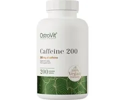 Cafeïne Pillen - 200 mg - 200 Caffeine tabletten - Cafeine - Laboratoriumgetest - 100% product zónder ongewenste toevoegingen - Hóge dosering - Veganistisch - Vegan - OstroVit