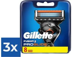 Gillette - Fusion 5 - ProGlide - Scheermejses/Navulmesjes - 8 Stuks - Voordeelverpakking 3 stuks