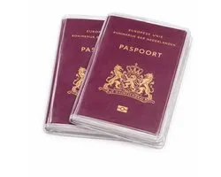 BukkitBow - Transparant Paspoorthoesje - Waterdichte Paspoort Beschermer - Reis Pasjeshouder