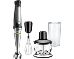 Braun MQ 7035X 0,6 L Mélangeur par immersion 1000 W Noir, Acier satin
