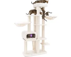 Petrebels Interstate 199 Krabpaal XXL - Crème - Design Krabmeubel - 12 cm Dikke Stammen