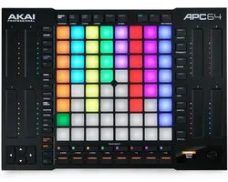Akai Professional APC64 Ableton MIDI Controller met 8 Touch Strips, Step Sequencer, 64 RGB Snelheidsgevoelige Pads, CV Gates, MIDI In en Out, USB-C