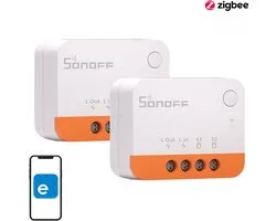 Sonoff Smart Mini Zigbee Schakelaar Voor Smart Home Compact 2 Stuks