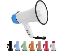 Draagbare Megaphone Spreker met Sirene en Volume Aanpassing - 20 Watt - Ideaal voor Sport en Coaching