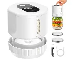 Sealer - Vacuümsealerset - Vacuum Sealer - Pottensealer met deksel - USB-oplaadbaar - Opener - Voor voedselbewaring en fermentatie