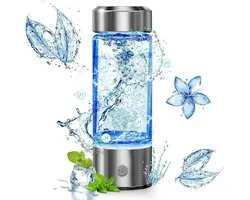 Générateur d'hydrogène rechargeable portable - Avec Technologie PEM SPE - Tasse en Verres Water riche - Pour la maison et les Voyages - 2024