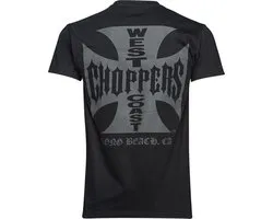 WCC- West Coast Choppers -T-shirt Iron -Cross Solid Black