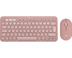 Logitech Pebble 2 Combo - Draadloos Toetsenbord en Muis combinatie - Qwerty US - Rose