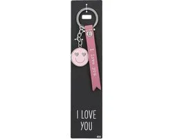 Depesche - Sleutelhanger "Do not forget me!" - motief 033 met de tekst "I Love You"