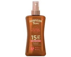 Hawaiian Tropic Spray Huile Sèche Protectrice SPF 15, 200 ml