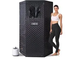 LotaHome - Mobiele Sauna - Draagbare Sauna - Draagbare Stoomsauna Tent - met Stoomgenerator - Stoomverwarming - Stoomsauna - Direct Heet - Saunabox - Draagbare Sauna - 9 Warmtestanden - Sauna voor Thuisgebruik - Ontspanning en Detox