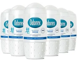 Odorex Marine Fresh Anti-Transpirant Deodorant Roller - 6x 50ml - Voordeelverpakking