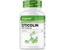 Vit4ever CDP Choline (Citicoline) 250 mg - 180 Capsules - High Dose & Bioactive Choline Form - Vegan, Without Unnecessary Additives