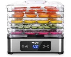 YASHE voedseldroger - 5 rvs roosters - 400 W - 35–70 °C