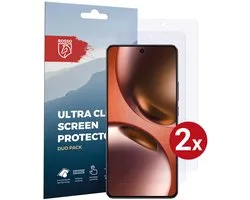 Rosso Screen Protector Geschikt voor Realme GT 7 / GT 7T | Ultra Clear Duo Pack | TPU Folie | Case Friendly Beschermfolie | 2 Stuks