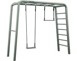 PlayBase Medium Green + Active set, met schommel en trapeze